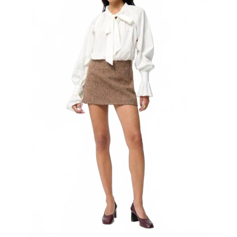 NEW VANESSABRUNO fatima long sleeve blouse in ecru